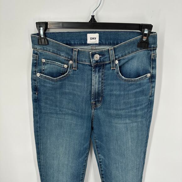 EDWIN Bree Straight Leg Denim Jean // 00 / 24 - Picture 7 of 14